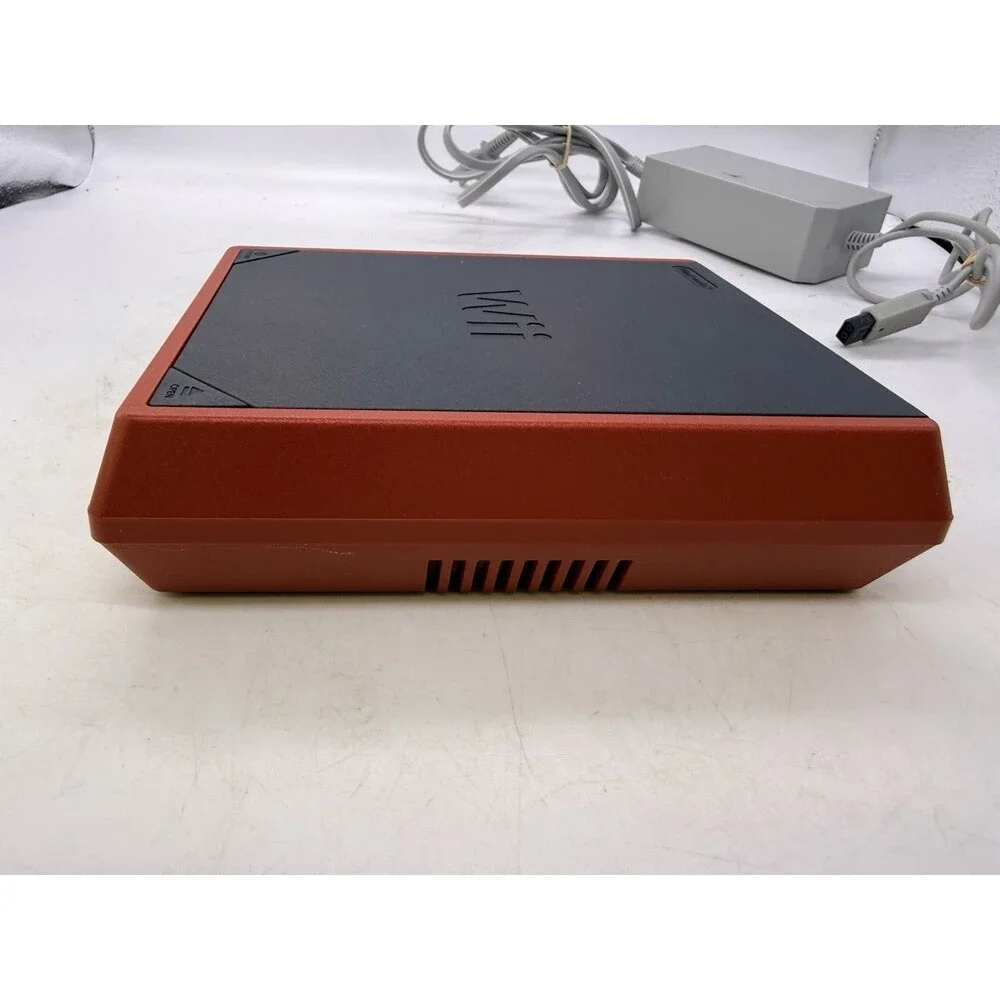 2006 Nintendo Wii Mini Red Console w/ Power Supply & TV Cables : WORKS